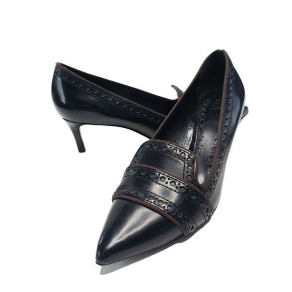 Tory Burch Shoes - Vintage Tory Burch Monroe Pump Oxford Black Kitten